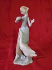 Lladro #1052 Girl Feeding Goose Duck Porcelain Figurine matte finish