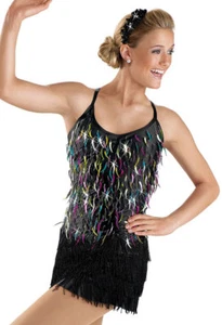 NUEVO Weissman "Enderezar y Volar" Disfraz de Baile Vestido de Patín 5613 Niño Adulto - Imagen 1 de 2