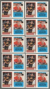 1989-90 O-Pee-Chee Sticker #210 Patrick Roy & Bourque x 10 (10 Stickers) MINT! - Bild 1 von 2