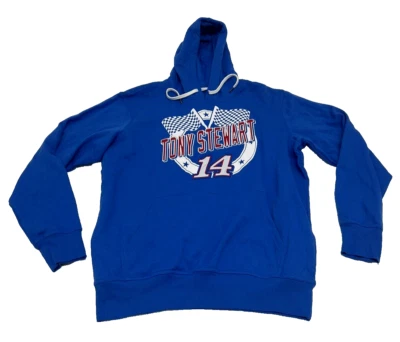 NASCAR Tony Stewart #14 Para hombres Pull Over Polar Sudadera con Capucha Azul Nueva Talla Mediana Nueva Foto 1 de 4