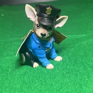 Aye Chihuahua Westland Giftware Figurine Police Pup Dog Art Collectible - Picture 1 of 8