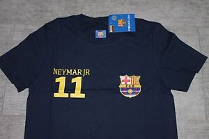 Source Lab FC Barcelone Tour Shirt Neymar Numéro 11 Bleu Jaune Tous Tailles Neuf