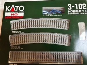 KATO HO USED UNITRACK SET #3-102 COMPLETE OVAL SET WITH RERAILER AND POWER TRACK - Picture 1 of 3
