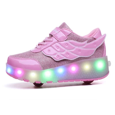Zapatos LED para niños Zapatos de patinaje sobre ruedas Moda Tenis Niñas Niños Brillan en la oscuridad Foto 1 de 4