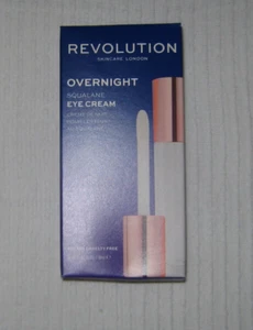 Crema para ojos Revolution Skin Care London Overnight Squalane vegana libre de crueldad nueva - Imagen 1 de 3