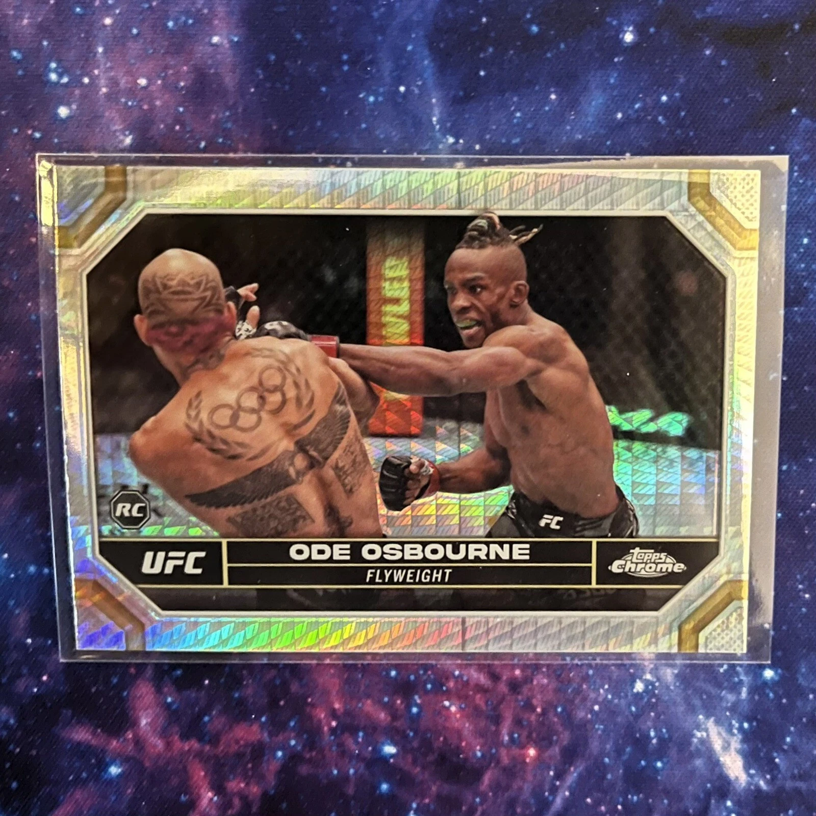 ODE OSBOURNE Rookie Card • HYPER PRISM REFRACTOR #133 • 2024 Topps Chrome UFC RC