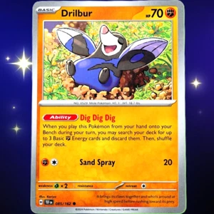 Drilbur - Común - Juego de cartas coleccionables Pokémon Fuerzas temporales escarlata y violeta #085/162 - Imagen 1 de 3