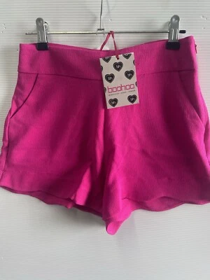 Booho Casual Or Glam Dress Shorts New With Tags Size 8 Small  Microfibre Pink. - Image 1 of 4