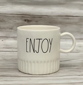 Taza Rae Dunn Enjoy 2019 nuevo diseño granja magenta Pascua - Imagen 1 de 2
