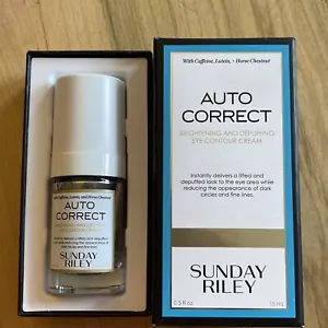 Sunday Riley Auto Correct Brightening And Depuffing Eye Cream 0.5oz/15ml NEW - Picture 1 of 11