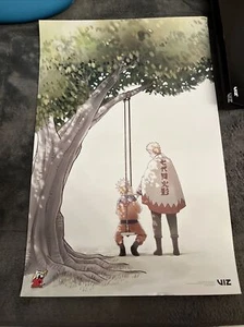 NARUTO 20th ANNIV 2022 YORK COMIC CON PROMO Poster  WAVINESS Creases VIZ MEDIA - Picture 1 of 10