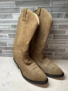 Unbranded Leather Upper Tan Women’s Cowboy Boots SCM3018 070 D 2412016 Size 10 - Picture 1 of 8