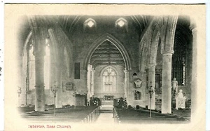 UK Ross - Church Interior old postcard - Picture 1 of 3