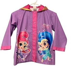 Nickelodeon Shimmer & Shine Raincoat, Waterproof Slicker for Little Girls Size 6 - Picture 1 of 7