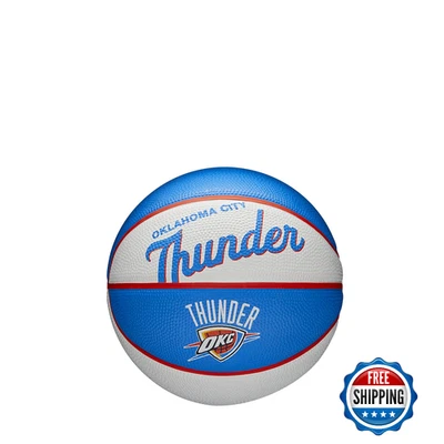 Mini baloncesto retro del equipo de la NBA Wilson - Oklahoma City Thunder - actuación al aire libre - Imagen 1 de 4