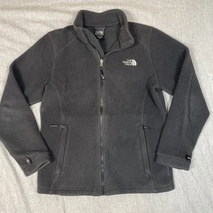 The North Face Youth Girls Sz Large (14/16) Black Full Zip Fleece Jacket - Picture 1 of 7