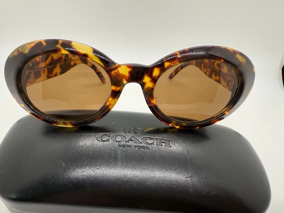 Очки солнцезащитные Laura Biagiotti LB720/S 02Y черепаховые золотистые 51-22 145, Coach жесткая подкладка - Изображение 1 из 4