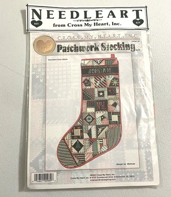 NOVO Kit de Meia de Natal Ponto Cruz Contado Agulha Arte Patchwork Selado - Imagem 1 de 4