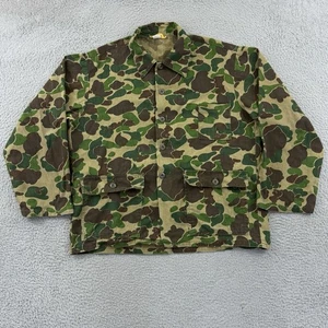 Vintage Ranger Shirt Men's Large Frogskin Camo 80s Long Sleeve Hunting Canvas - Picture 1 of 10