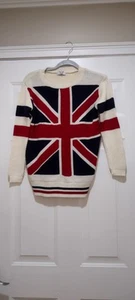Smart Girl Union Jack Sweater Size Small - Picture 1 of 6