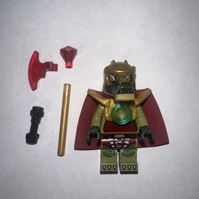 LEGO Legends of Chima Crominus Tattered Cape Minifigure LOC023 W/ Staff - Image 1 of 2