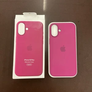 Apple Official Silicone Case for MagSafe for Apple iPhone 16 Plus - Fuchsia  - Picture 1 of 1