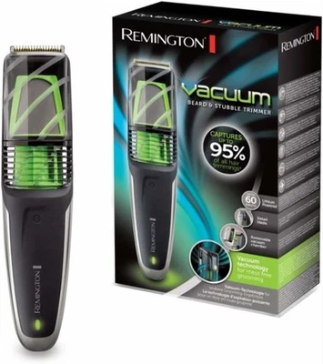 Remington Aspirapolvere Barba e Stubble Trimmer Senza Disordini Camera Aspirazione Dettagli Lama - Immagine 1 di 4