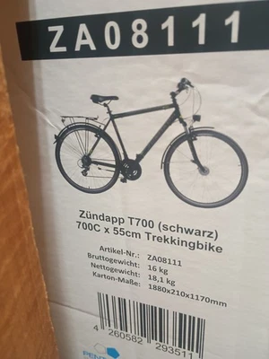Trekkingfahrrad 28 Zoll Herren Trekking Fahrrad Zündapp T700 StVZO Rad 700c 28" - Bild 1 von 2