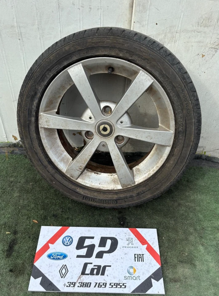 CERCHIO SINGOLO POSTERIORE SMART FORTWO 451 175/55/15 - Immagine 1 di 4
