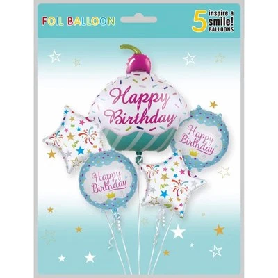 Vendedor de EE. UU. Cupcake Cumpleaños Ramo 5 PIEZAS Fiesta Boda Cumpleaños Baby Shower An... Foto 1 de 2