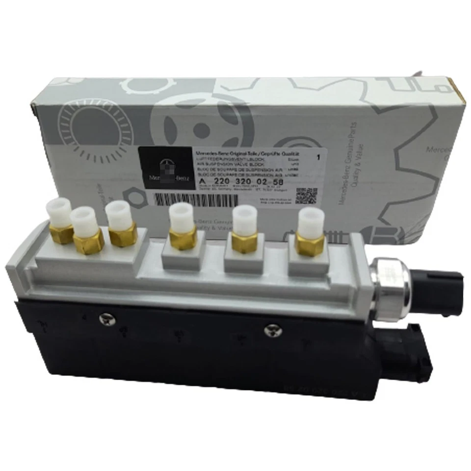 Válvula compresor de aire de suspensión Mercedes-Benz Clase S W220 A 2203200258 OEM Foto 1 de 4