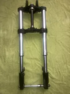 WK COLT 50CC COMPLETE FORKS YOAKS AND BAR CLAMPS AND SPINDLE - Picture 1 of 5