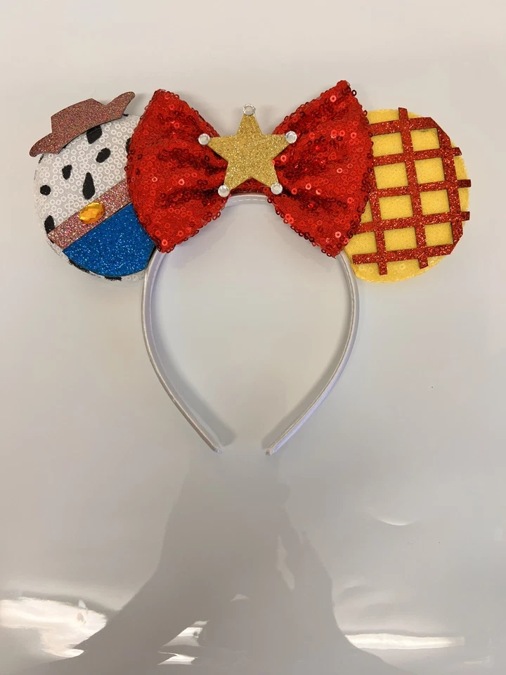 Disney Toy Story Sequence Bow Headband Ears Minnie Mickey Mouse Fancy Dress  - Image 1 of 4