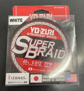 Yo-Zuri Super Braid 40lb 300yd White Line - Picture 1 of 1