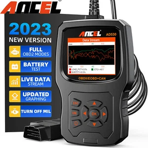 ANCEL AD530 OBD2 Scanner Lettore di Codice Auto Engine Battery Check Dispositivo Diagnostico - Foto 1 di 13
