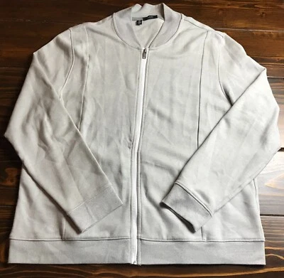 Suéter Alfani, Para Hombre Talla XXL, Gris, Cremallera Completa, Pullover Foto 1 de 4