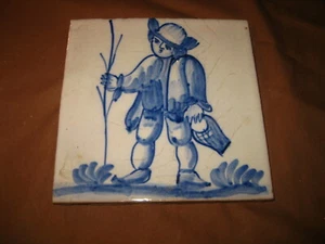 ANTIKE PORTUGAL PORTUGIESISCHE BAROCKFLIESE 19. JAHRHUNDERT FISCHER SELTEN  - Bild 1 von 2