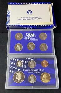 2004 S United States Mint 10 Coin Proof Set OGP & COA Free Shipping - Picture 1 of 2