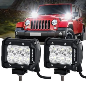 2x 4inch LED Work Light Bar Offroad Flood Pods Car 4WD ATV SUV Driving Fog Lamp - Picture 1 of 12