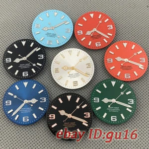 29 mm esfera de reloj estéril con manecillas ajuste NH35 NH36 Miyota 8205/8215 ETA 2824 2836 - Imagen 1 de 44