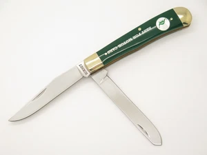Vtg Hornet Best for Motor Cars Sinclair Dino 4.12" Green Folding Pocket Knife - Picture 1 of 7