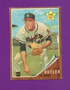 1962 Topps baseball card #239 Cecil Butler Milwaukee Braves EX - Picture 1 of 2