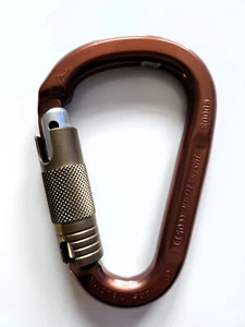 Schwerlast Verriegelungsclip zum Klettern Abseilen 24KN Karabiner mit Auto Lock - Bild 1 von 4