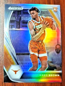 Greg Brown 2021-22 Panini Prizm Draft Picks Prizm #27 Texas Longhorns RC Mavs - Picture 1 of 5