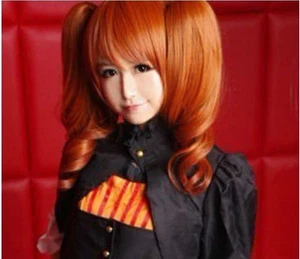 NEW Sound horizon Marchen Dark Orange Cosplay Wig + 2 Ponytails - Picture 1 of 7