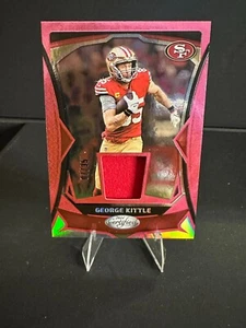 George Kittle 2024 Panini Certified #MMPE-GK Patch 7/35 SF 49ers Mirror PINK - Picture 1 of 2