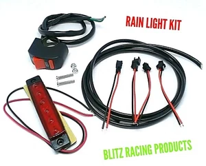RAIN LIGHT KIT & HANDLEBAR SWITCH - RACE / TRACK DAYS ACU/MCUI COMPLIANT - Picture 1 of 12