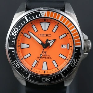 Seiko Prospex Diver Samurai – Ref SRPB97 – Orange dial – Cal 4R35 – Full Set - Picture 1 of 12