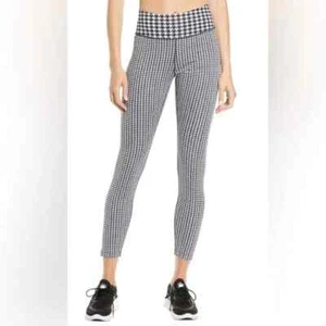 Nike One NWT Women's Black ICON CLASH Houndstooth Sports Pants, Size XLarge - Picture 1 of 8