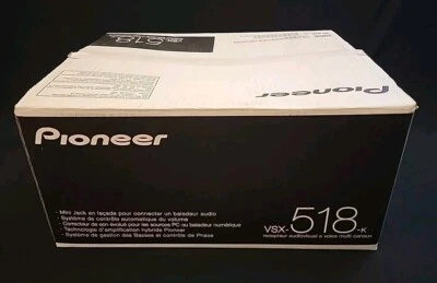 Pioneer VSX-518-K 5.1 Ch Home Audio Video Surround Sound Stereo Receiver New! - Image 1 of 4
